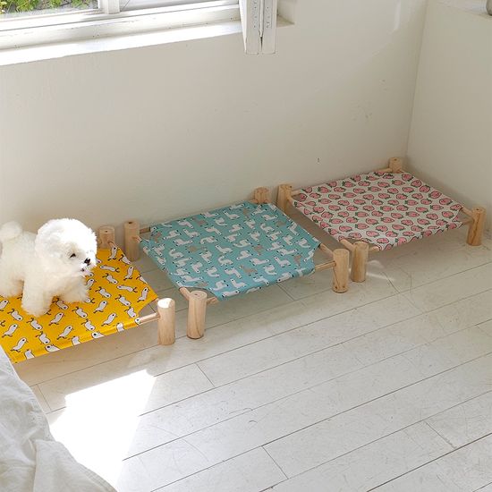 반려동물 조립형 패브릭 침대 3color