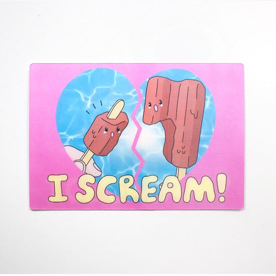 I Scream 렌티큘러 엽서