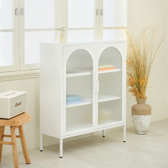 노아 3단 양문형 철제 선반장 2colors