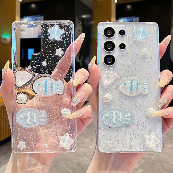 갤럭시 s23 s22 플러스 울트라 물고기 레진 케이스