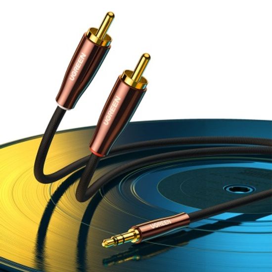 유그린 프리미엄 3.5mm 스테레오 to 2 RCA 케이블