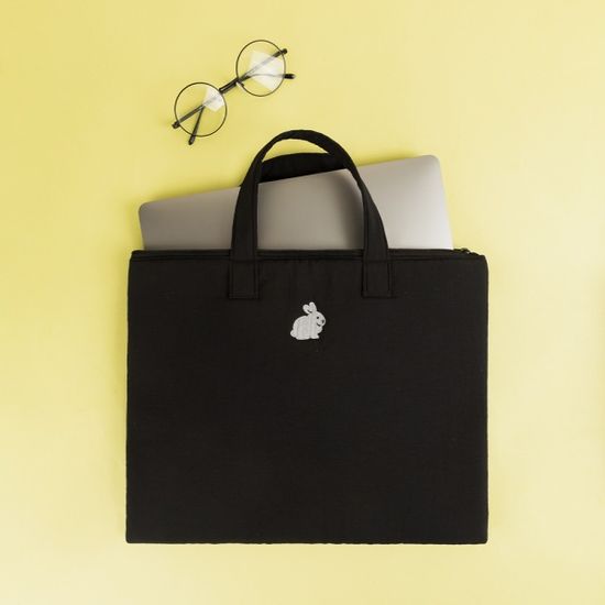 Airy Laptop Bag - 해피블랙래빗 (13/15인치)