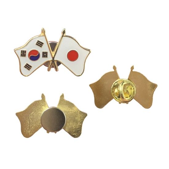 세계각국의 국기교차 뱃지(한국-일본)