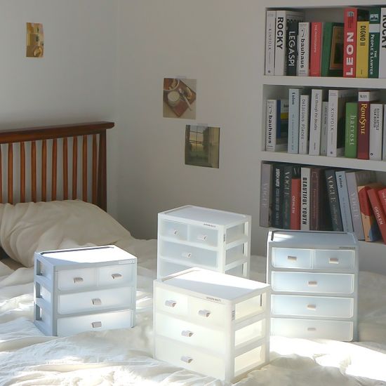 모던 멀티 플라스틱 미니 서랍장 책상 틈새 수납