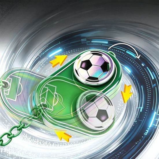 월드컵 축구 공 푸시 슬라이드 키링 피젯 스피너 토이