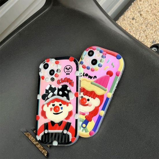 아이폰 14 13 12 광대 소녀 소년 홀로그램 케이스