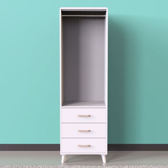 플랫 틈새 옷장 60cm 싱글 장롱 이불장 행거 (착불)