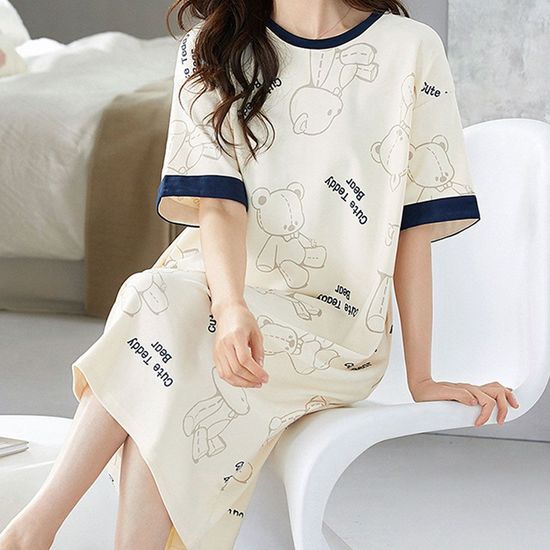 테디곰원피스 여성 여름잠옷 홈웨어 파자마(WE6E342)