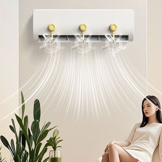 창문형 벽걸이 에어컨 바람막이 실링팬 날개 선풍기