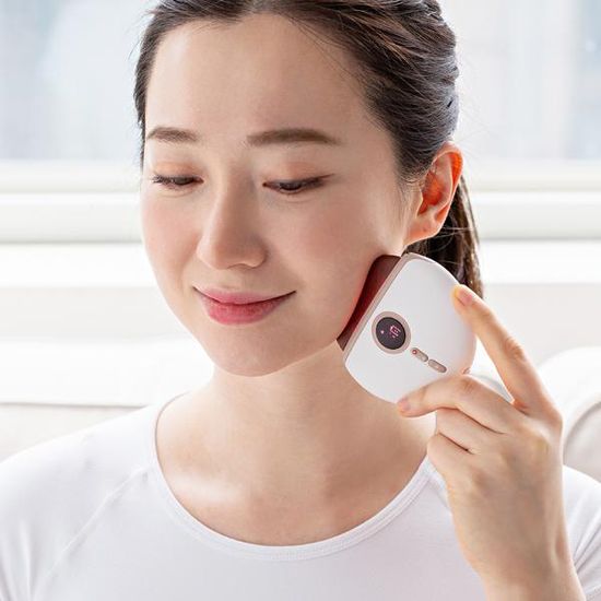 테크러브 천연폄석 스톤 온열 괄사 마사지기 LV021R