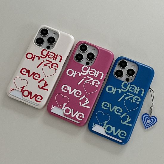 organize love 디자인 [카드수납 폰케이스]