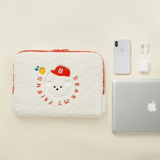 [아이패드/13인치] 포켓 파우치_덤블비숑