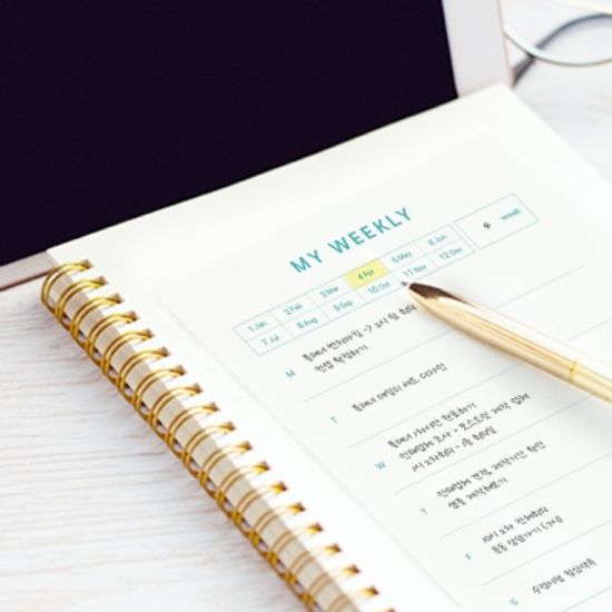 MY WEEKLY 심플 메모지 주간 체크리스트 플래너