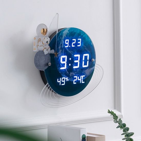 플라이토 유니버스 인테리어 LED 벽시계 33cm