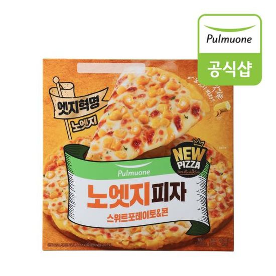 풀무원 노엣지 피자 스위트포테이토&콘(365g) x 1판
