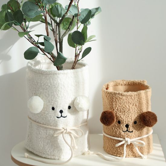 퍼피 강아지 인테리어 화분커버 L 2color