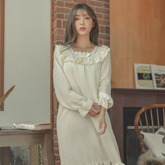 [SALE]여성 데일리 가을 감성 원피스 잠옷 파자마