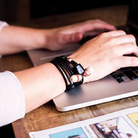 [핑크/그린]패션팔찌 이어폰 Classic with No Mic