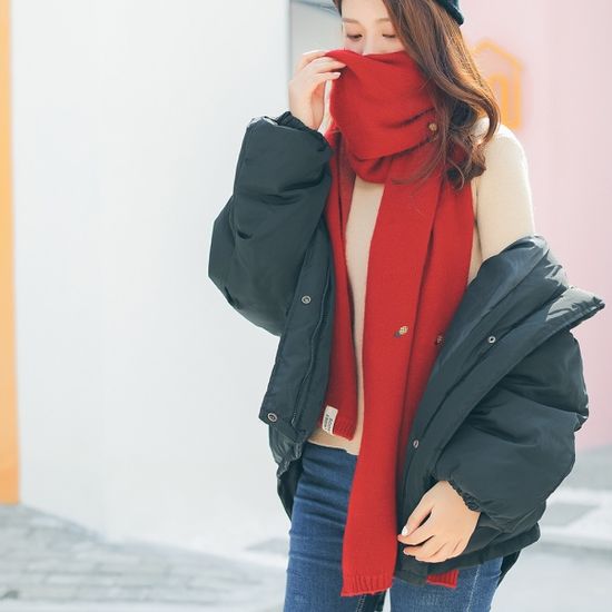 파인 니트 목도리 여성용 5color