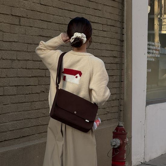 [유오코] 메일백 [다크-브라운]