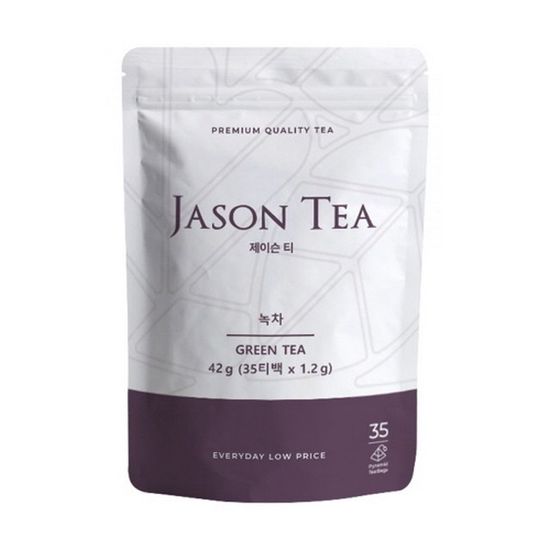 제이슨티 녹차 피라미드 티백 35개입 파우치