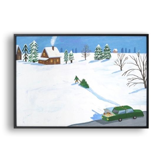 겨울준비(Art Print) / 일러스트 액자