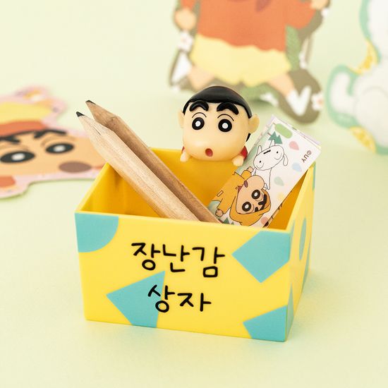 짱구 필통 데스크 정리함 연필꽂이 CDO-F01