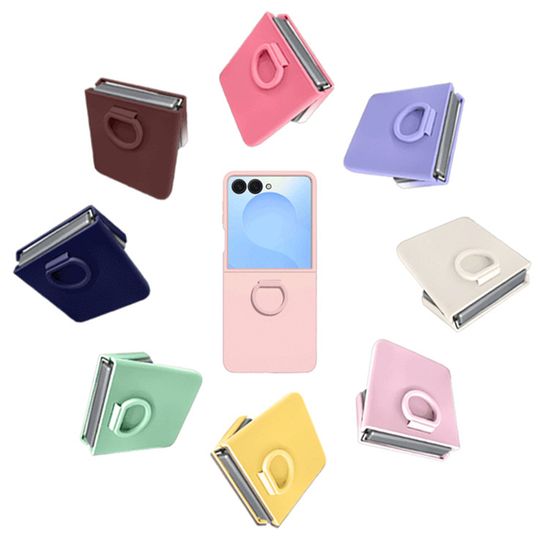 갤럭시z플립 7 FE 6 5 파스텔 링 고리 슬림 PC 케이스