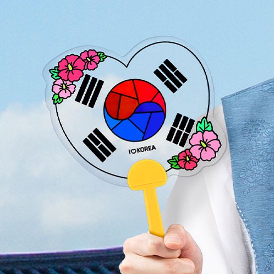태극기 썬캐쳐 부채