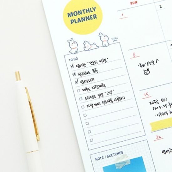 헬로제인 먼슬리 플래너패드(2종)