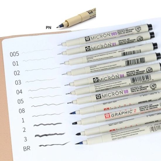 사쿠라 피그마 0.35mm 마이크론 03 블랙 1다스(12자루