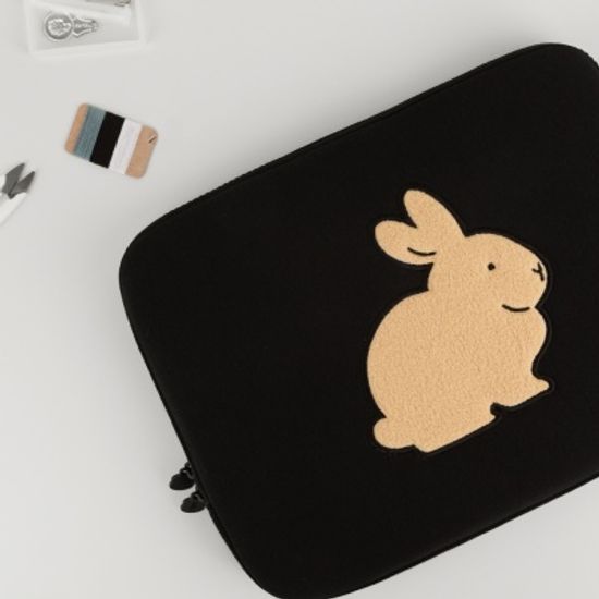 자수 노트북파우치_해피래빗 시리즈(ipad 11/13/15)