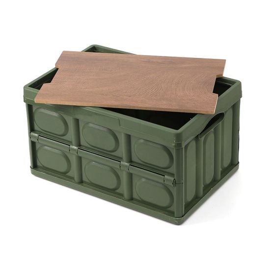 30L 베스트 캠핑 폴딩박스(카키) 리빙박스