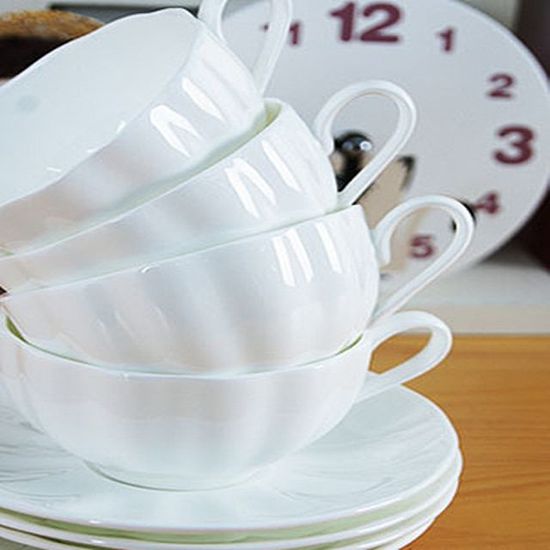 깨끗한 도자기 호박 커피잔 2인세트(W475719)