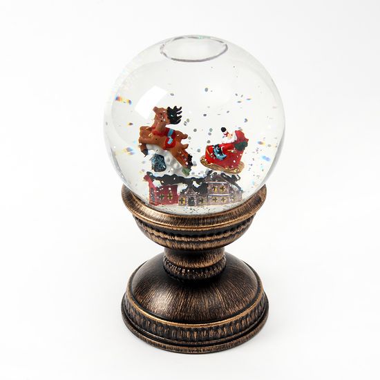[도토로] LED 크리스마스 스노우볼 오르골(썰매타는 
