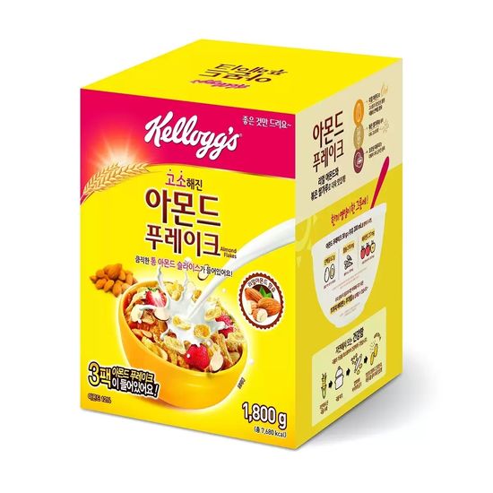 켈로그아몬드푸레이크600g x 3개입