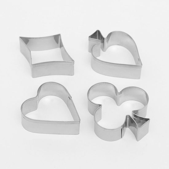포커디자인 스텐 쿠키커터 4종세트 베이킹틀
