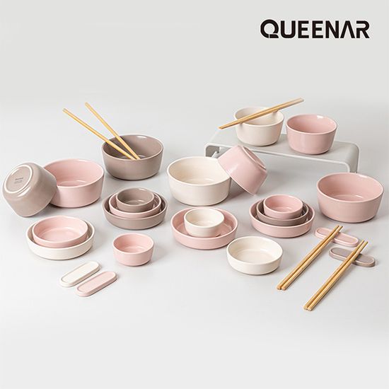 [QUEENAR] 퀸나 라운드 2인 홈세트 14P QN-RO14P