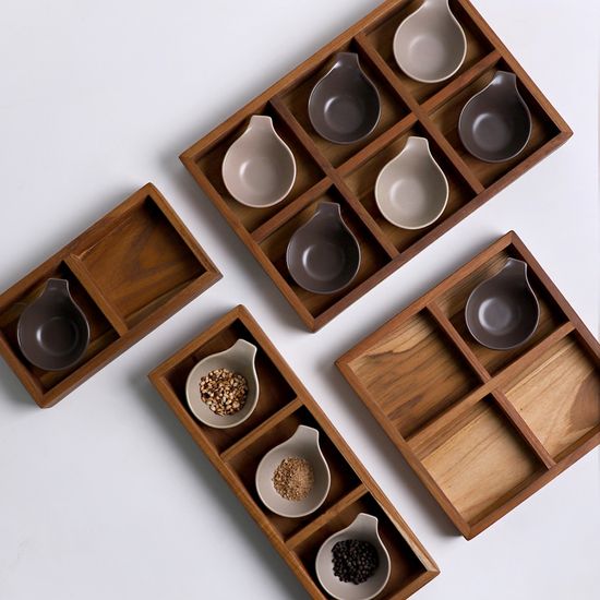 다한 우드 2칸 트레이 소스볼 세트 18종 택1