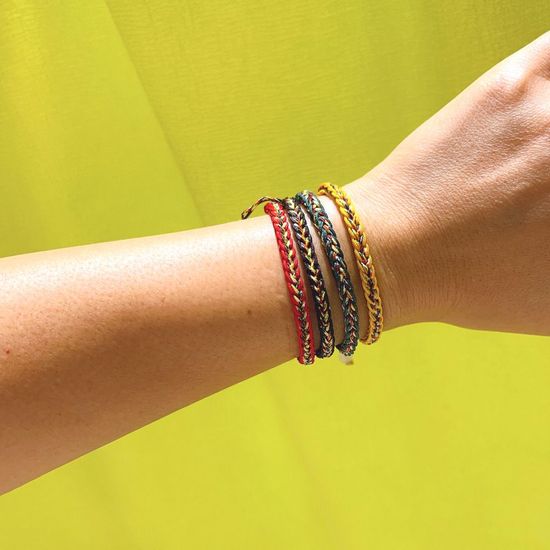 불교팔찌 염주 행운 소원 실팔찌(WCA5037)