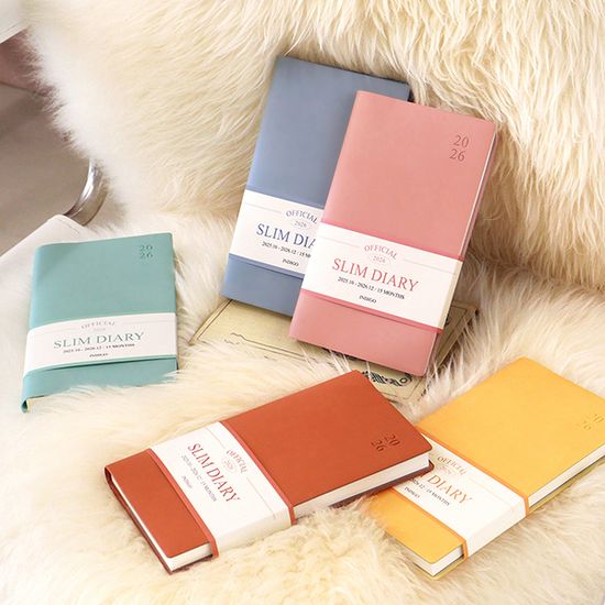 2026 오피셜 슬림 먼슬리 다이어리