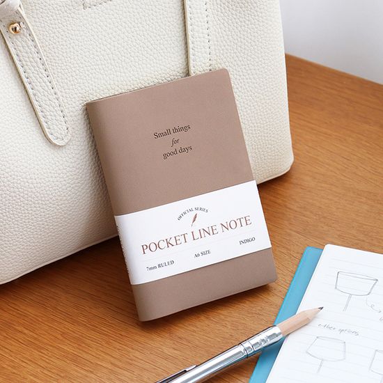오피셜 A6 포켓 라인 노트 (미니 수첩 핸디)