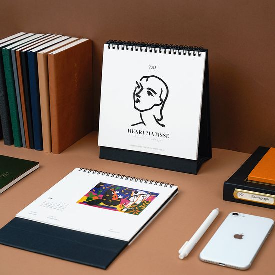 [4종] 2025년 미니 탁상달력 명화 2025달력 메모