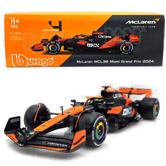 1:24 맥라렌 MCL38 레이싱 하드케이스 마이애미 그