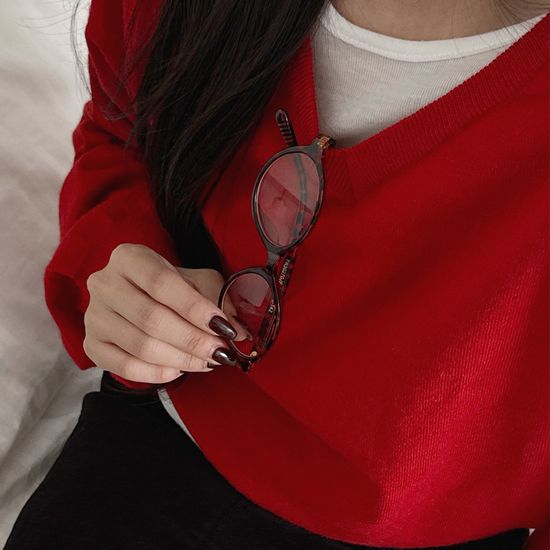 데일리 호피 라운드 뿔테 안경