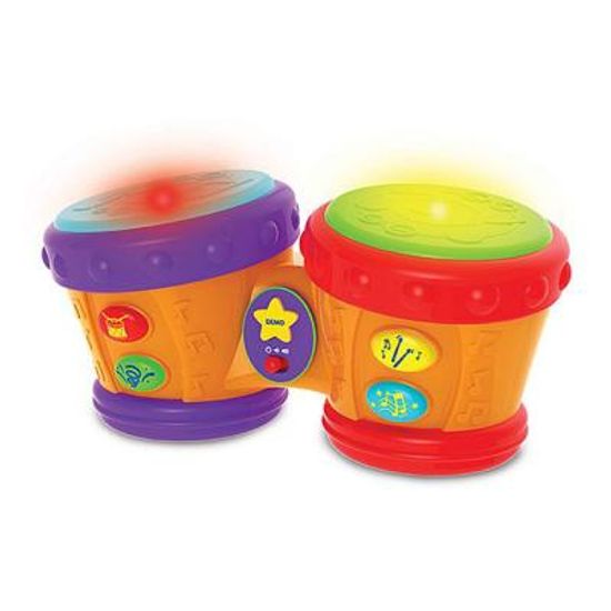 러닝저니 라이트봉고드럼 아기북 작동완구 북치기