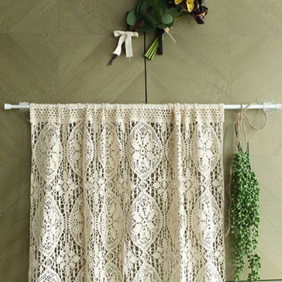 투명 부착식 커튼봉 브라켓 2p