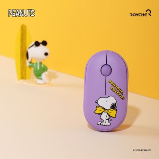 [로이체] 스누피 무소음 무선 블루투스 마우스