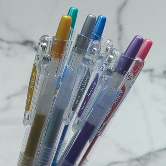 파이롯트 쥬스 0.5mm 중성펜-메탈릭컬러 6색 60EF-6CM