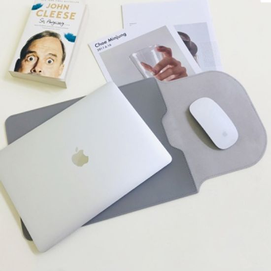 오브리즈 국내제작 프리미엄 슬림 노트북 가죽 파우치